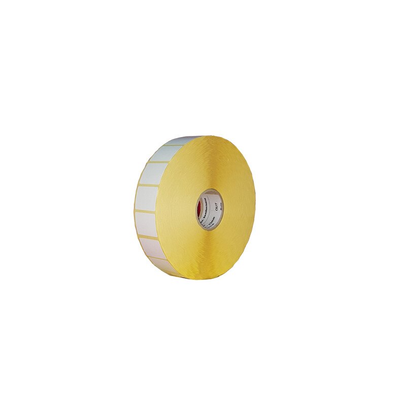 Etichete semilucioase 30x23 mm, albe, 5000buc/rola